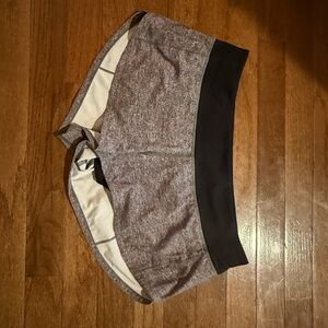 lululemon athletica Heathered Gray and Black Athletic Shorts